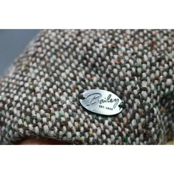 Bailey of Hollywood Tweed Paperboy Hat-Made in Italy-Wool Blend-Small - Picture 9 of 12